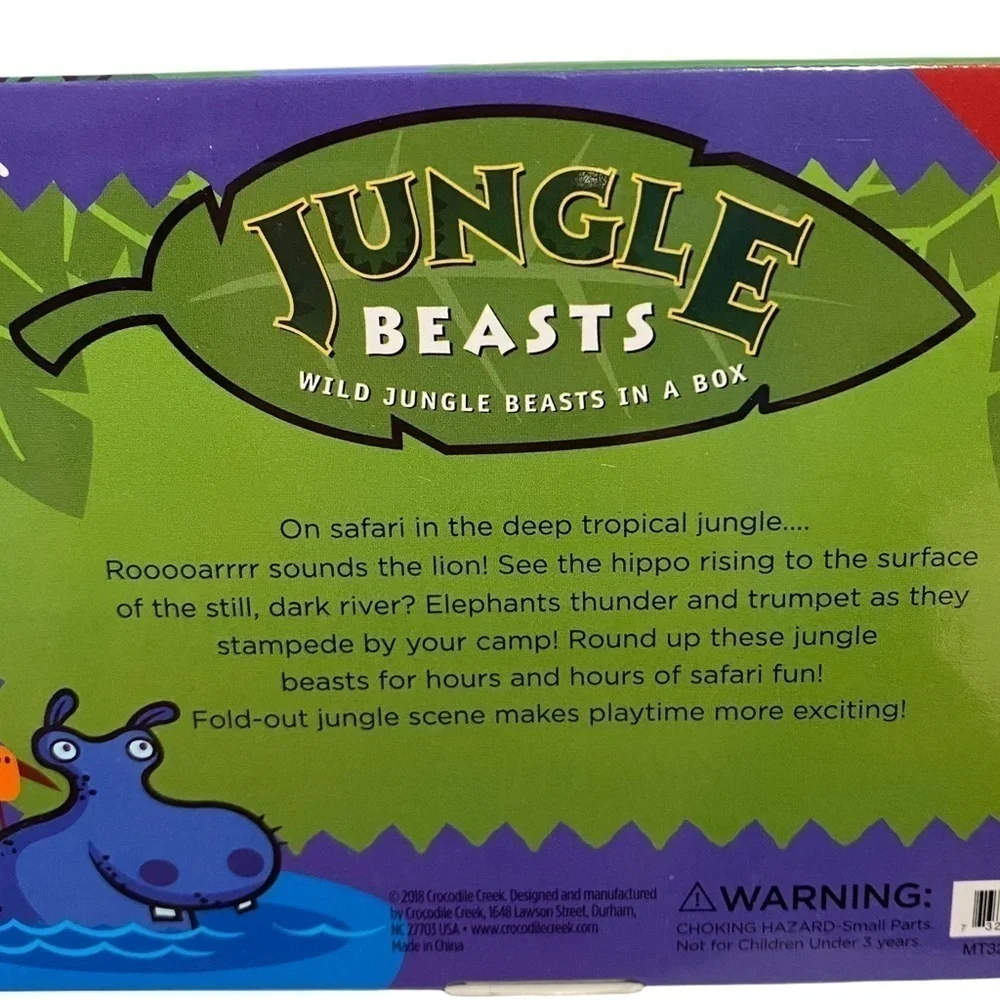 Crocodile Creek Box of Jungle Beasts Sea Creatures Dinosaur Figures